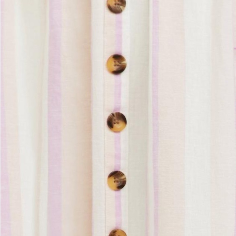 Like New! Torrid Midi Linen Button-Front Dress Si… - image 4